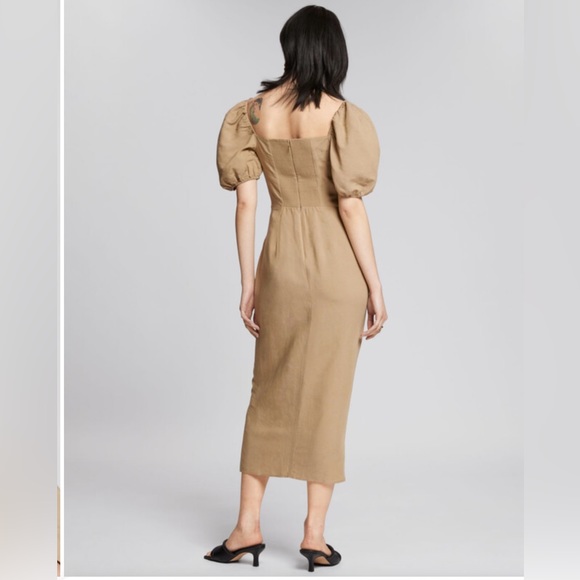 & Other Stories Fitted Puff Sleeve Midi
Dress - Picture 3 of 11